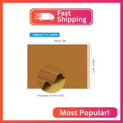 PATIKIL 54×19.7×0.03 Inch Faux Leather Sheets, Soft Colored Faux PU Leather Shee