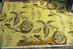 3 YARDS 15″ x 44″ Westminster Fibers Fabric Free Spirit pale Yellow Brown Flower
