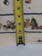 1995 Daisy Kingdom Fabric #26022 Christmas Double Border, Past & Present 1 Yard