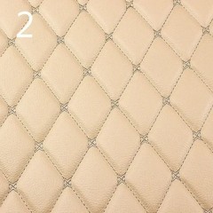100x158cm Faux Leather Quilted PVC Fabric Car Interior Upholstery Mat