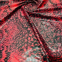 4 Way Stretch Fabric Metallic Scales Animal Print Spandex By Yard for Swimwear