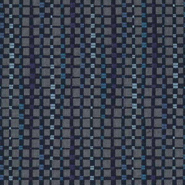 Maharam Multiply Sailor Small Check Blue Upholstery Fabric