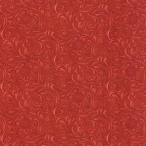 Moda TOOLED LEATHER Red 11216 22 Quilt Fabric By The Yard By Sara Khammash