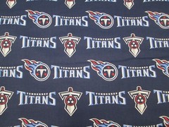 TENNESSEE TITANS NFL NEW LOGO DESIGN 100% COTTON 1 YARD PIECE NEW 36″ X 58″