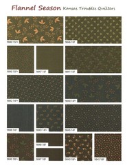 Moda FLANNEL SEASON Charm Pack 100% Cotton 5-inch Precut Fabric Squares (42 pcs)