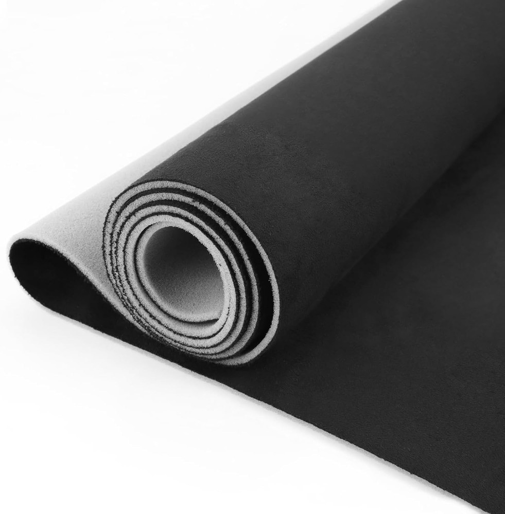 Black Suede Headliner Fabric 96″ L × 60″ W with Foam Backing, Automotive Inte…