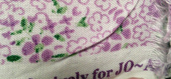 Fabric Joann Dark Purple Floral w/Small Purple Flowers as Backdrop 42″x36″ $4.49