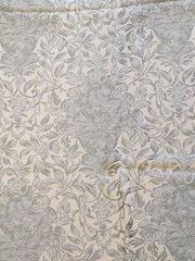 Light Weight Fabric Floral & Leaves Pattern with Subtle Green Colors, 2.94 Yards