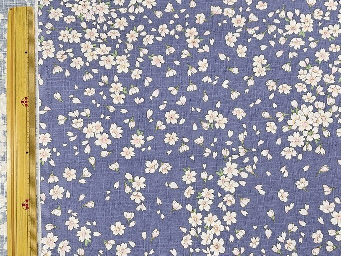 Japanese Summer Kimono Fabric Sakura Cotton Dobby Breathable W110cm sold per50cm