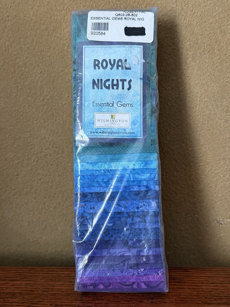 Wilmington Prints Royal Nights Essential Gems 24 Precut Fabric Strips Jellyroll