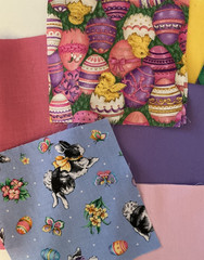 Easter Fabric, Lot of 10 Different Fabrics, sizes vary, (cotton/cotton blnd) GR8