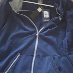 Navy Solid Fabric Material with Zipper – Dark Blue Color (As Shown)