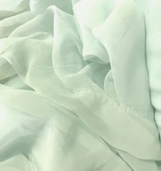Fabulous PALE AQUA SEAFOAM MINT Sheer Billowy Solid Poly CHIFFON Fabric