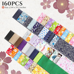 160 Pcs 4 Rolls Fabric Strips, 2.44″ X 39.3″ Precut Quilting Roll, Cotton Strips