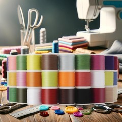 56 Spools Sewing Thread Kit for Hand and Machine Use, Assorted