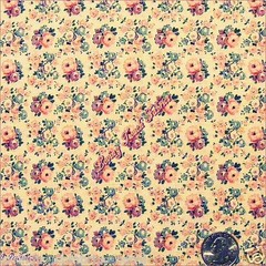 PAINTBRUSH STUDIO “ANTIQUE TREASURES ROSE” FLORAL FABRIC PRICED PER 1/2 YARD