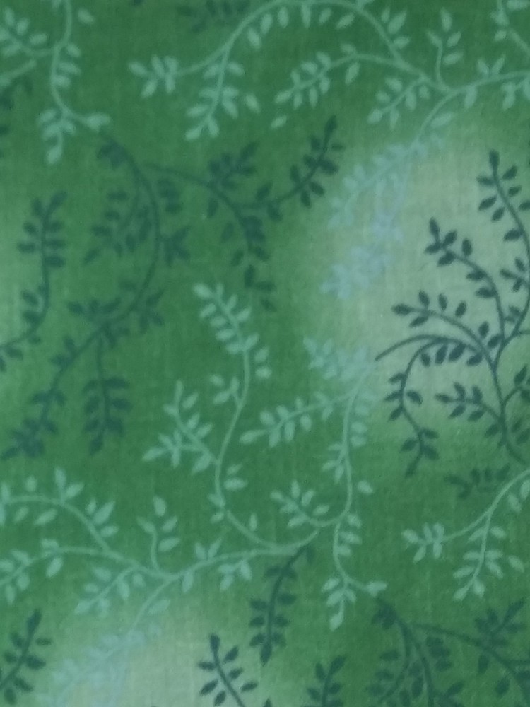 Cotton Quilting Fabric 2 Yard + 12 in Long x 44” Wide Green on Green Crafts +