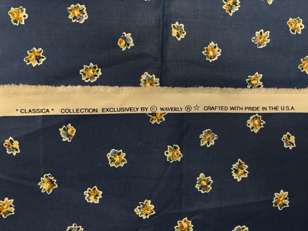 Vintage but New Waverly “Classica” Collection Upholstery Fabric 54” X 106”
