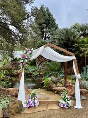 Dusty Blue Wedding Arch Draping Fabric – 2 Panels, 29″x20FT Sheer Gauze Curtains