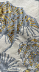 GP&J Baker Fans Silver Fox Fabric Remnant 24″x24″ with Rivet