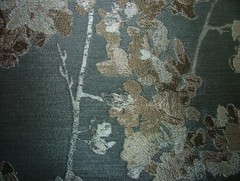 Romo Sakuya Gunmetal Silk Wool Blend Jacquard Curtain Fabric PM