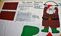 4 Vintage 1981 Dan River Apron & More Panel Pattern Sewing Lot Santa Floral