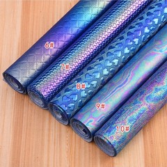 DIY Color Gradient PU Faux Leather Fabric Material 137cm