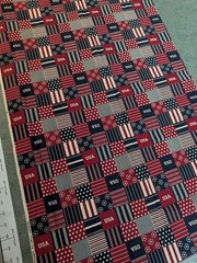2 Yard Lot Vintage General Fabrics Co Americana Cotton Coordinated Fabric