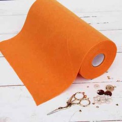 Premium Felt Roll – 12″ x 10yd – Orange – Soft Wool-Like 1.2mm Thick
