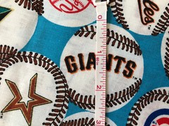 Vintage 2000 MLB Baseball Balls Team Logo Fabric BTHY OOP