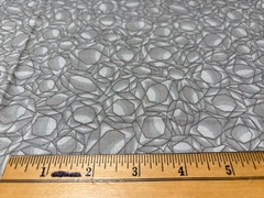 Gray Gemstone Pattern Fat Quarter Cotton Fabric 18×22″ Sewing Crafts