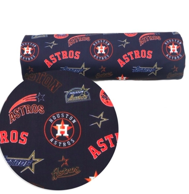 Baseball Astros Polycotton woven fabric 18″x55″ Houston 1088876 HALF YARD