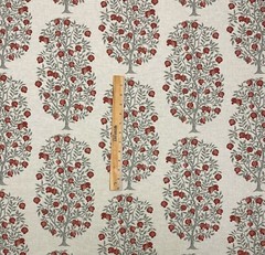 BALLARD DESIGNS ANITA POMEGRANATE FRUIT TREE MULTIUSE FABRIC BY THE YARD 54″W