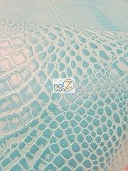 AquaGuard® Crocodile Marine Vinyl Fabric 14 Colors 1 Yard, Royal Blue