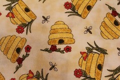 Fabric by Yard Colorful Cat Beehive Vanilla by Benartex 100% Cotton by Cheryl H