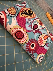 BROTHER SISTER DESIGN STUDIO – PAISLEY & FLORAL ON Turquoise 2011 30”x42” Mod