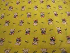 Cotton Fabric Petite Teddy Bears Tossed on Yellow Jo Ann 2yd 8″ x 44