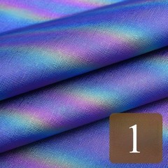 DIY Color Gradient PU Faux Leather Fabric Material 137cm