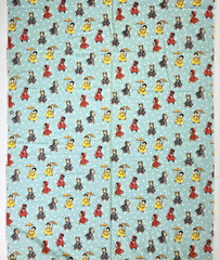 “Sweet Rain” Michael Miller Retro Girls Umbrellas Polka Dots Flannel Fabric BTY