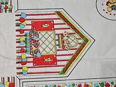 Candy Cottage Cut N Sew Panel 605F by Patch Press Vintage 1981 PANEL ONLY