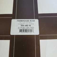 Robert Kaufman Farmhouse Rose 42 10″ Squares Fabric Pieces Quilting Crafts