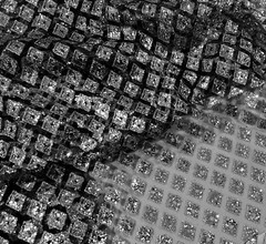 Silver Black Diamond Glitter Mesh fabric 50″ width sold by the yard