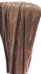 Stretch Sequin Fabric Brown 130 x 54 inches, 3.6 yards x 54 inches New Whole