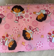Dora the Explorer Licensed Cotton Fabric Springs Creative Pink 2 Yds Quilting