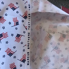 MARCUS BROTHERS TEXTILES-WITH RESPECT-AMERICAN FLAG -BY FAYE BURGOS- 3 yds x 45”