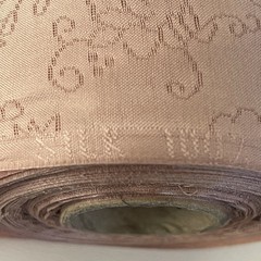 SILK PEACH CREAM FABRIC 10 Yards x 22 Inches Wide or 360 Inches x 22 Wide