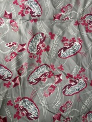 1950s Rayon Fabric Sheet Summertime Kite Floral Pattern 36 X 170 Inches