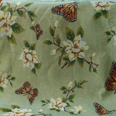 Butterfly Flower Vintage French Jacquard Tapestry Upholstery Fabric by the Yard