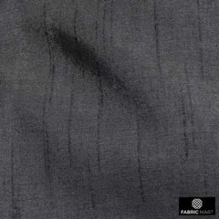 Charcoal Gray Faux Silk Fabric By The Yard, 42 inches width Gray Silk Fabric