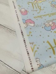 Little Twin Stars Kiki & Lala Fabric Sign 110x50cm/43.3×19.68″/1.2×0.54yd Ox